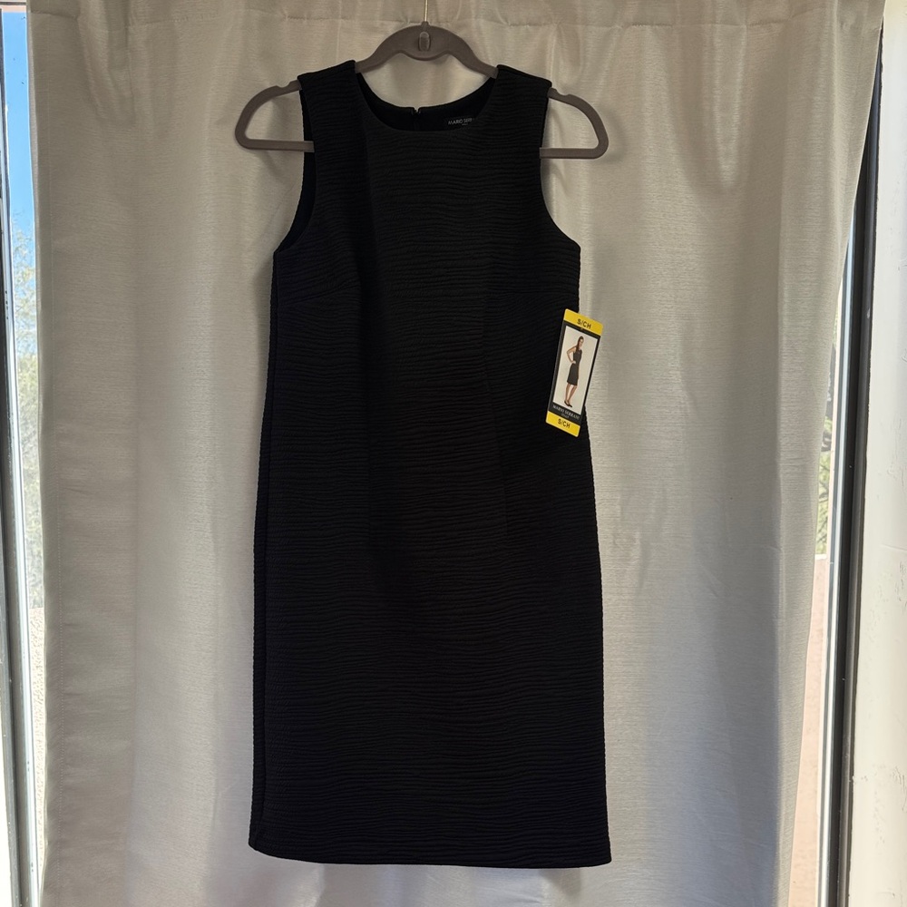 Mario Serrani Black Sleeveless Midi Dress